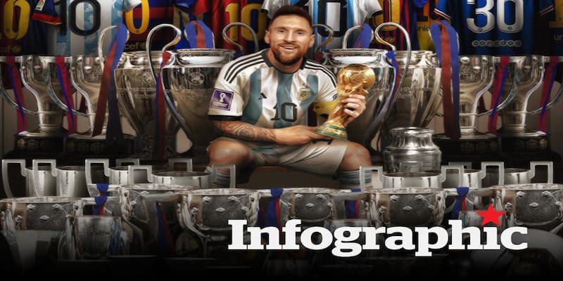 Messi có bao nhiêu danh hiệu tập thể cùng các đội bóng mà mình khoác áo?