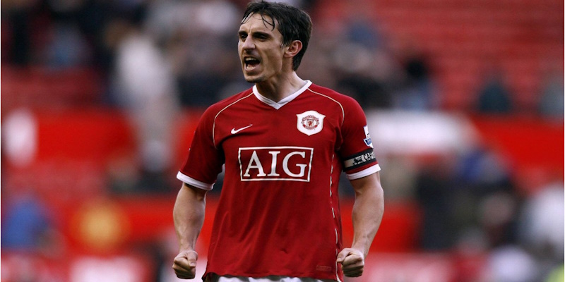 Gary Neville là một trong những hậu vệ cánh hay nhất của hậu vệ MU huyền thoại