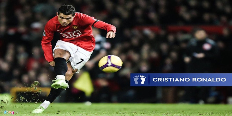 Knuckleball là kỹ thuật được sử dụng nhiều nhất trong các kiểu sút phạt của Ronaldo